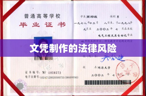 诸城文凭制作的法律风险